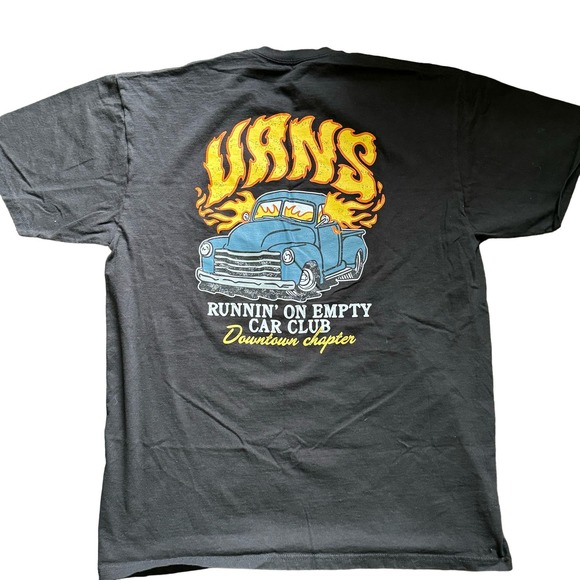 Vans Black Shirt with Orange and Blue Graphic - Picture 4 of 7